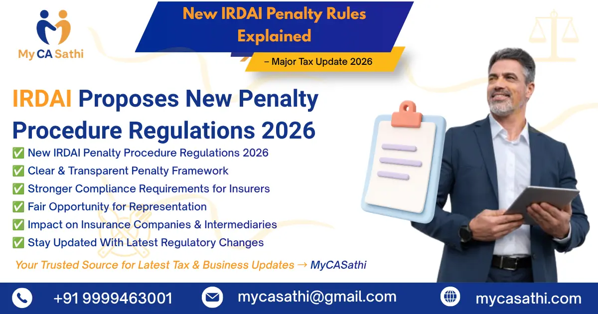 IRDAI Proposes New Penalty Procedure Regulations 2026: Key Changes for Insurance Companies image